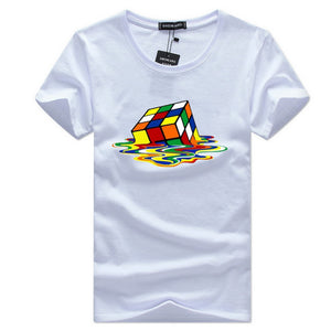rubik Cube t shirt white men tshirt