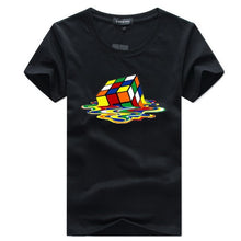 Load image into Gallery viewer, rubik Cube t shirt white men tshirt