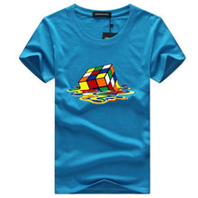 Load image into Gallery viewer, rubik Cube t shirt white men tshirt