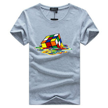 Load image into Gallery viewer, rubik Cube t shirt white men tshirt