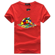 Load image into Gallery viewer, rubik Cube t shirt white men tshirt