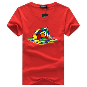 rubik Cube t shirt white men tshirt