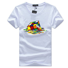 Load image into Gallery viewer, rubik Cube t shirt white men tshirt