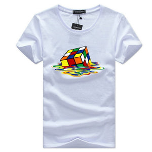 rubik Cube t shirt white men tshirt