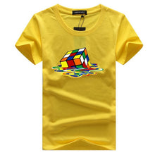 Load image into Gallery viewer, rubik Cube t shirt white men tshirt