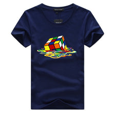Load image into Gallery viewer, rubik Cube t shirt white men tshirt