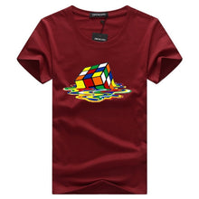 Load image into Gallery viewer, rubik Cube t shirt white men tshirt