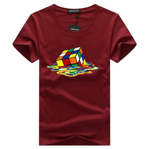 rubik Cube t shirt white men tshirt