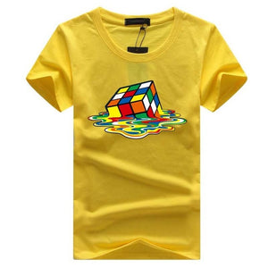 Rubik Cube Print T Shirts Men & Women