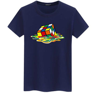 Rubik Cube Print T Shirts Men & Women