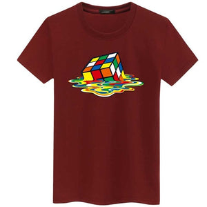 Rubik Cube Print T Shirts Men & Women