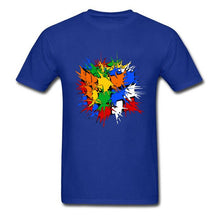 Load image into Gallery viewer, Hungary Rubiks Cube Explosion Men Black T-Shirt
