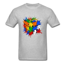 Load image into Gallery viewer, Hungary Rubiks Cube Explosion Men Black T-Shirt