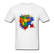 Load image into Gallery viewer, Hungary Rubiks Cube Explosion Men Black T-Shirt