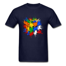Load image into Gallery viewer, Hungary Rubiks Cube Explosion Men Black T-Shirt