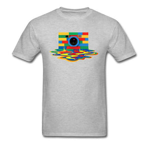 New Arrival Rubik Cube Camera Printed T-Shirt