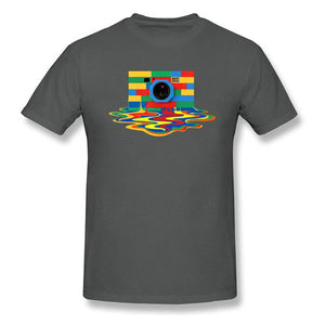 New Arrival Rubik Cube Camera Printed T-Shirt