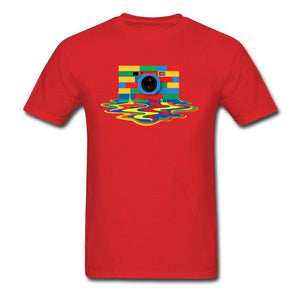 New Arrival Rubik Cube Camera Printed T-Shirt