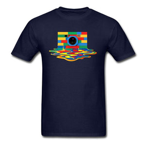 New Arrival Rubik Cube Camera Printed T-Shirt